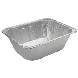Steam Table Pan 1/2 Size 187 OZ 11.8X9.4X4.2 IN Aluminum Silver Extra Deep 100/Case