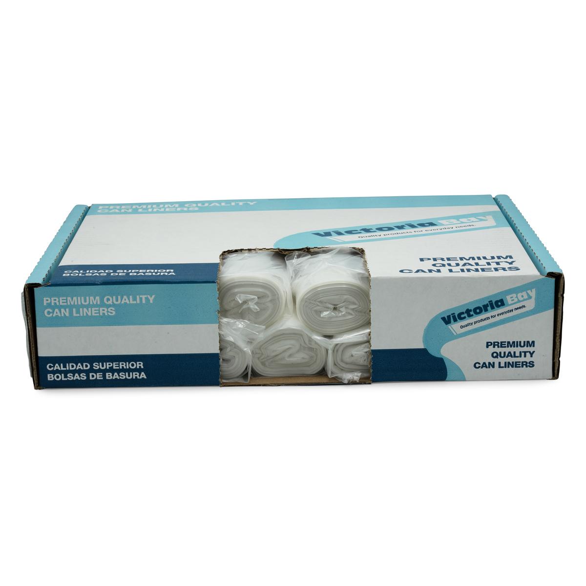 Victoria Bay Can Liner 37X46 IN Clear Plastic 0.5MIL 150/Case