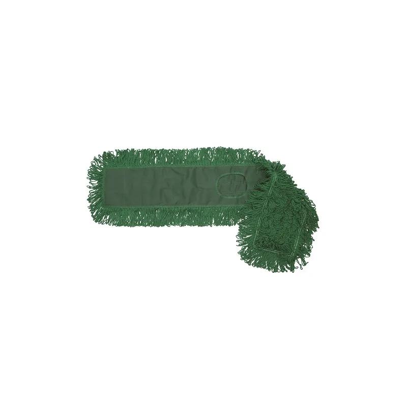 MaxiDust Dust Mop Head 48X5 IN Green Cotton 2PLY Loop End Quick Change 1/Each