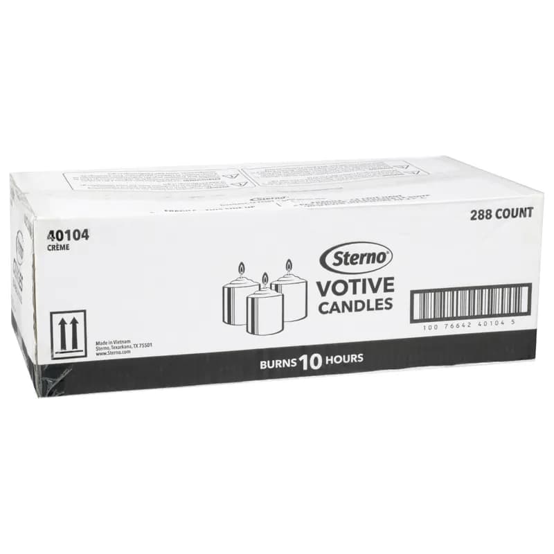 Votive Candle 10-HR Wax Cream 288/Case