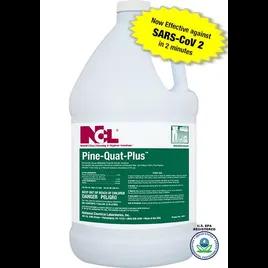 Pine-Quat-Plus Pine One-Step Disinfectant 1 GAL Multi Surface Concentrate Quat Mildewstat Fungicidal Virucidal 4/Case