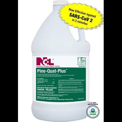 Pine-Quat-Plus Pine One-Step Disinfectant 1 GAL Multi Surface Concentrate Quat Mildewstat Fungicidal Virucidal 4/Case
