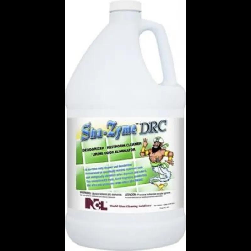 SHA-ZYME Floral Restroom Cleaner Deodorizer 1 GAL Multi Surface Daily Neutral Concentrate 4/Case
