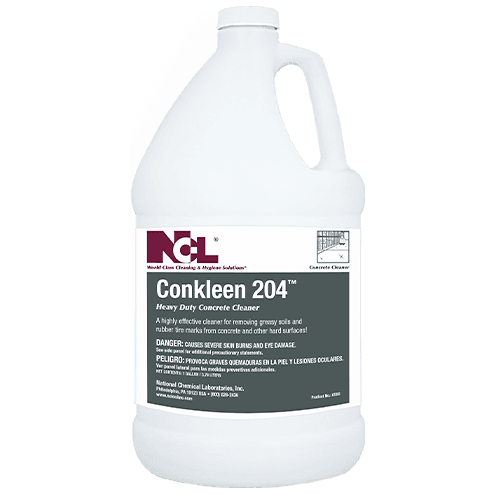 CONKLEEN 204 Citrus Scent Floor Cleaner 6X6X12 IN 1 GAL Heavy Duty Alkaline Concentrate 4/Case