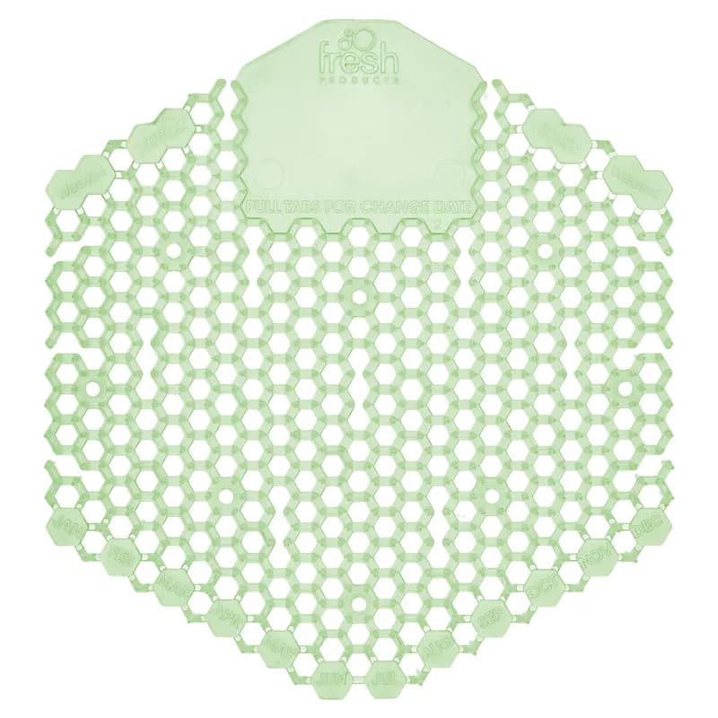 Wave 3D Urinal Screen Herbal Mint Green EVA 7X6.5X0.66 IN 10 Count/Pack 6 Packs/Case 60 Count/Case