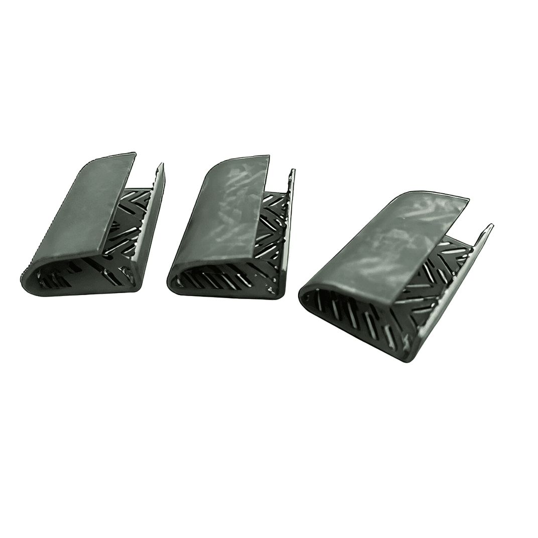 Strapping Seal Black 5/8" Open Polyester Seals 1000/Case