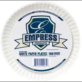 Plate 9 IN Uncoated Paper White Vintage 1000/Case