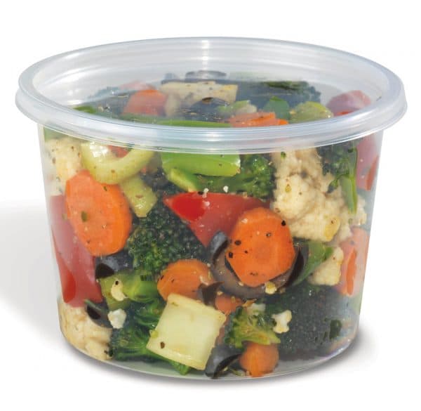Deli Container Base 16 OZ PP Clear 500/Case