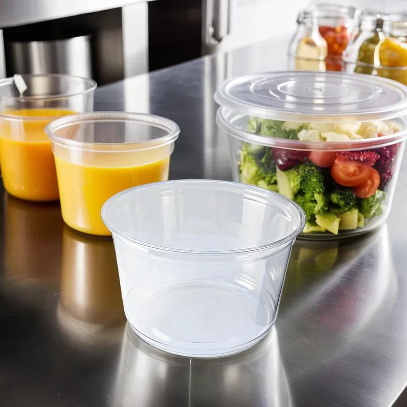 Deli Container Base 16 OZ PP Clear 500/Case