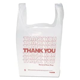 Bag 11.5X6.5X21 IN White Thank You T-Sack 900/Case