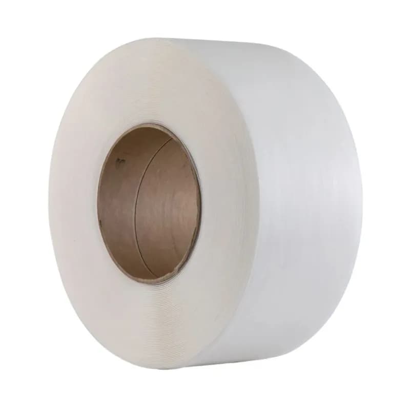 Machine Strapping 0.375IN X12900FT White PP 300# Heat Sealable 1/Pack