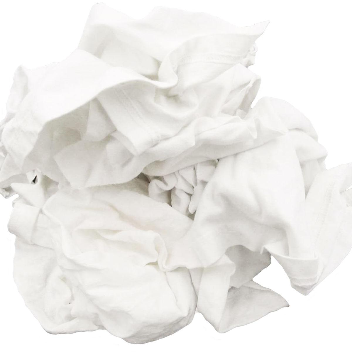 T-Shirt Rag 40 LB White 1/Box