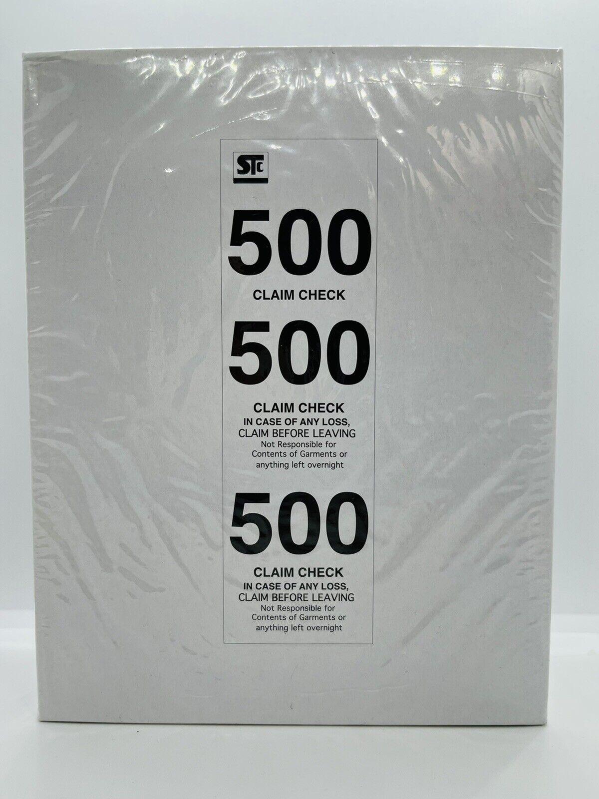 Coat Check Ticket 1.50X5X6.50 IN Cardboard White 3-Part 500/Box