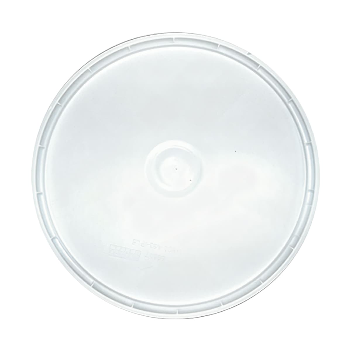Lid Flat PP White Round For Container 100/Case