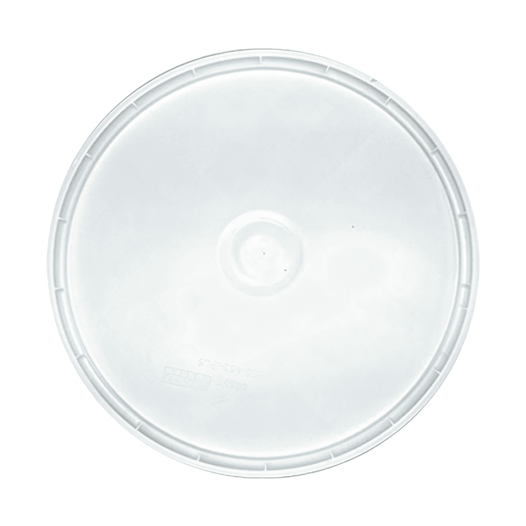 Lid Flat PP White Round For Container 100/Case