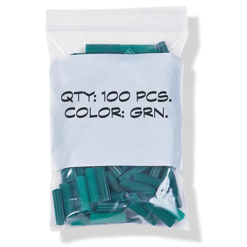 Bag 4X6 IN Low-Density Polyethylene (LDPE) 2MIL Clear With Single Track Top Seal Zipper Closure Write-On Block 1000/Case