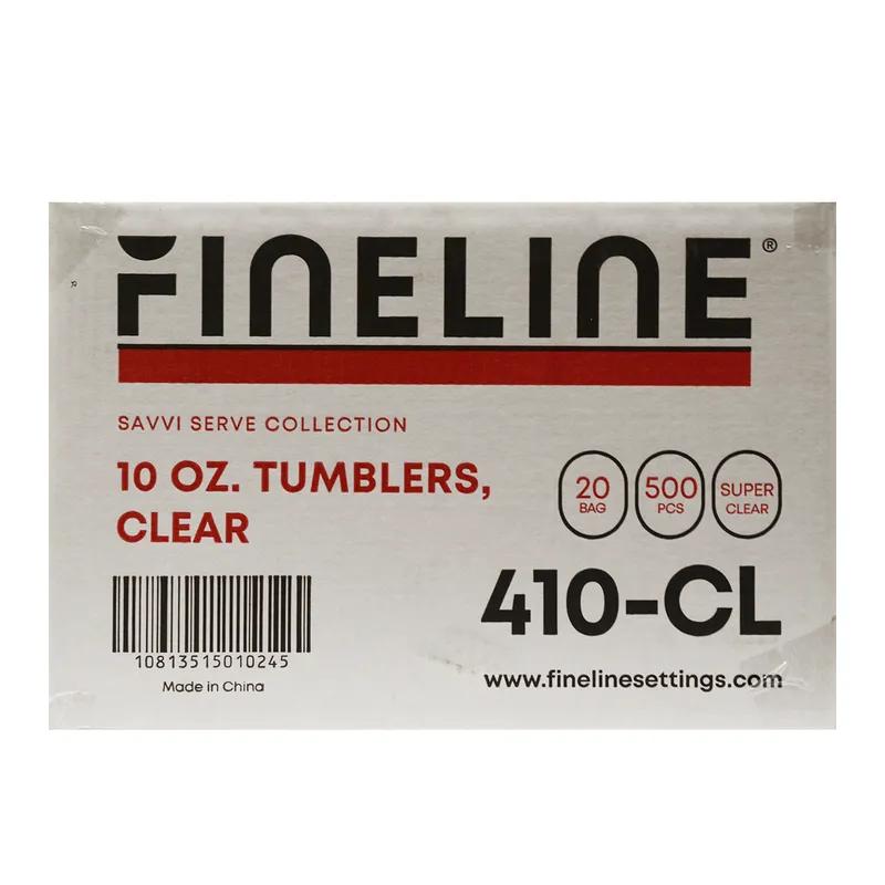 Cup 10 OZ Plastic Clear Cylinder 500/Case