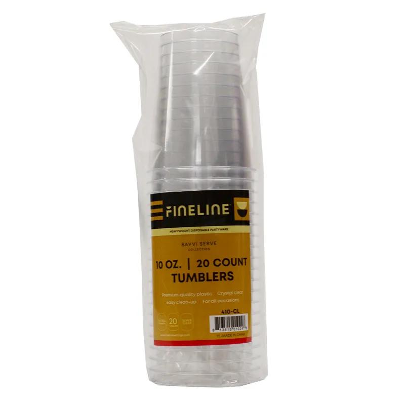 Cup 10 OZ Plastic Clear Cylinder 500/Case