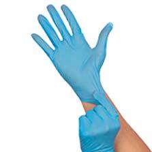 Gloves Large (LG) Blue Nitrile Rubber Vinyl Disposable Powder-Free 1000/Case