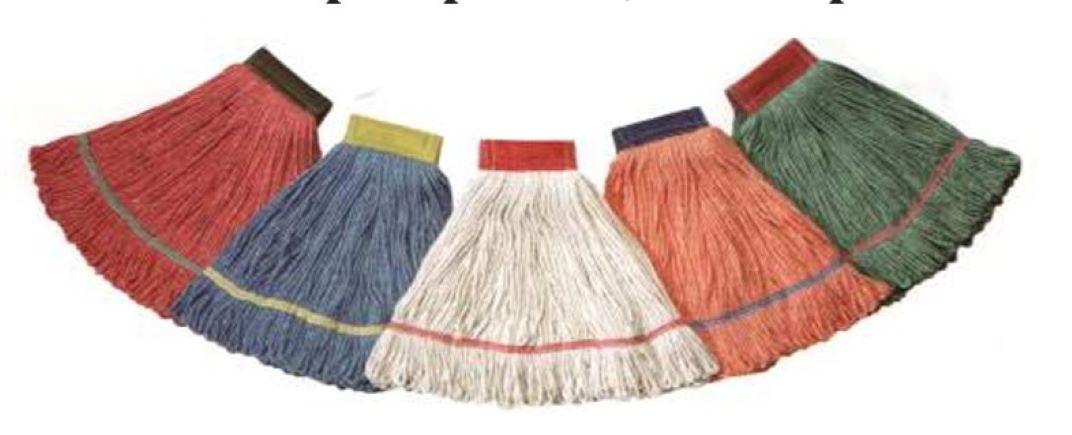 Mop Head Medium (MED) Orange Loop End 1/Each