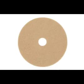 3M™ 3400 Burnishing Pad 19X1 IN Tan Non-Woven Polyester Fiber 1500-3000 RPM Center Hole 5/Case