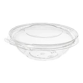 Safe-T-Fresh® Deli Container Hinged With Dome Lid 18 OZ RPET Clear Round 150/Case