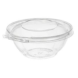 Safe-T-Fresh® Deli Container Hinged With Dome Lid 24 OZ RPET Clear Round 150/Case