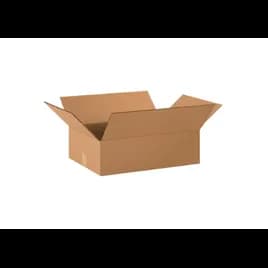 Flat Box 20X14X6 IN Kraft Corrugated Cardboard 32ECT 200# 1/Each