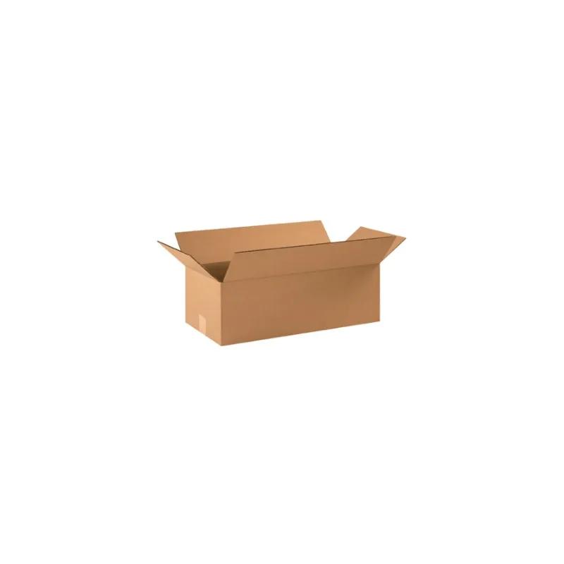 Flat Box 22X10X6 IN Kraft Corrugated Cardboard 32ECT 1/Each