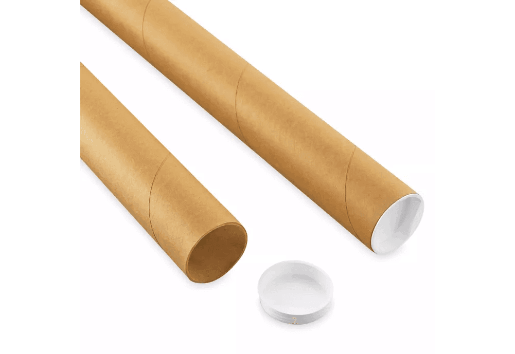Mailing Tube 2X45 IN Kraft Cardboard 4.445MM 1/Each