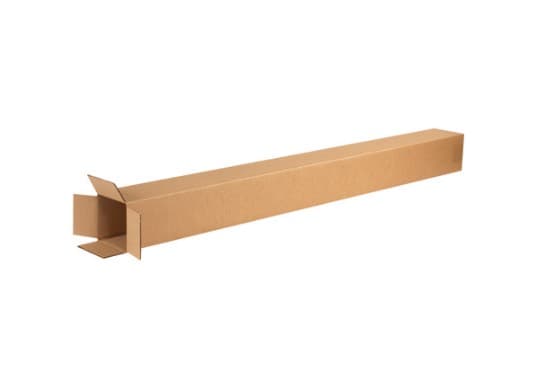 Box 4X4X48 IN Kraft Corrugated Paperboard 32ECT 200# 1/Each