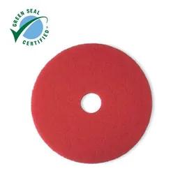 3M Scotch-Brite 5100 Cleaning Pad 16X1 IN Red Non-Woven Polyester Fiber 175-600 RPM 5/Case
