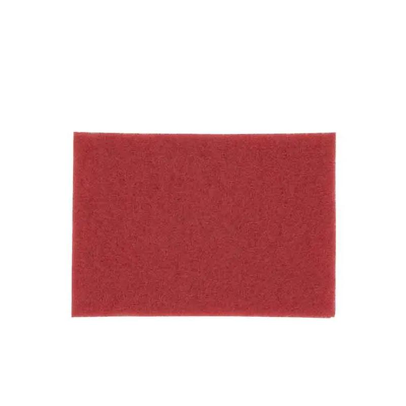 3M™ Scotch-Brite™ 5100 Cleaning Pad 16X1 IN Red Non-Woven Polyester Fiber 175-600 RPM Center Hole 5/Case