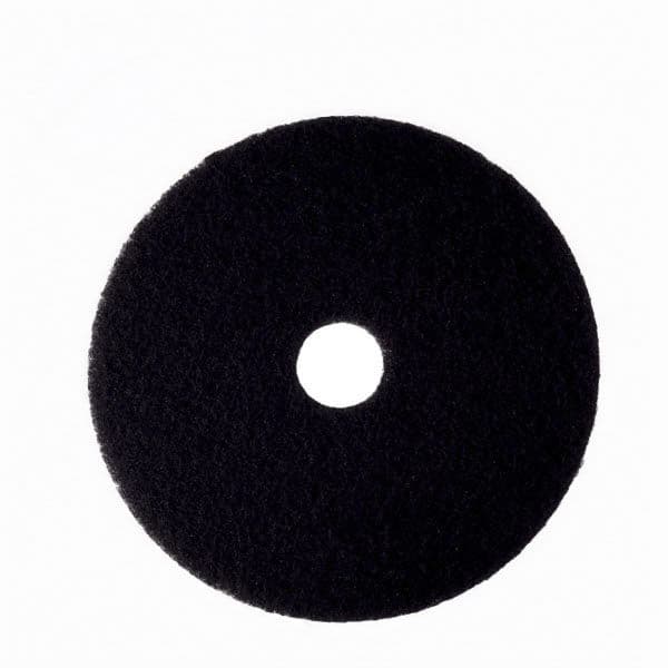 3M™ 7200 Stripping Pad 15X0.75 IN Black Non-Woven Polyester Fiber Nylon Fiber 175-600 RPM Center Hole 5/Case