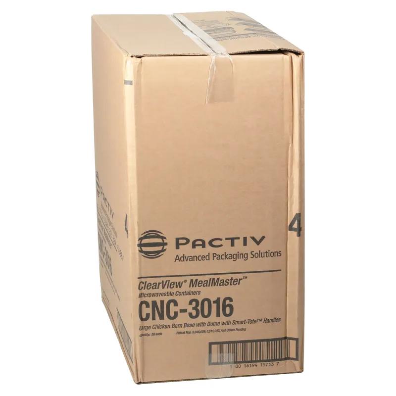 Barn & Lunch Box 16 OZ 14X10.5X4 IN MFPP OPS Black Clear With Handle Large Vented Microwavable-Base Only 50/Case