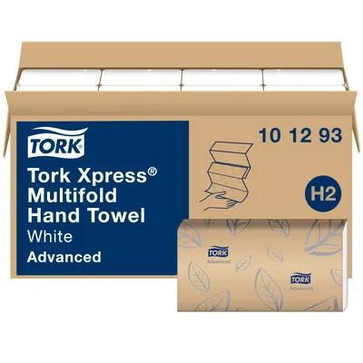 Tork Xpress Folded Paper Towel H2 9.5X9.125 IN White Multifold Z Refill 189 Sheets/Pack 16 Packs/Case 3024 Sheets/Case
