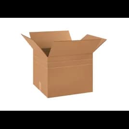 Multi-Depth Box 18X15X15 IN Kraft Corrugated Cardboard 120 Count/Bundle 10 Bundle/Pallet