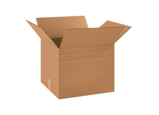 Multi-Depth Box 18X15X15 IN Kraft Corrugated Cardboard 120 Count/Bundle 10 Bundle/Pallet