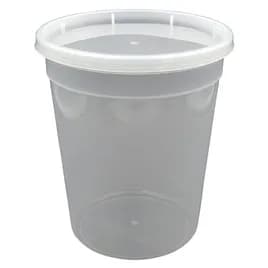 Deli Container Base & Lid Combo 32 OZ PP Round 240/Case