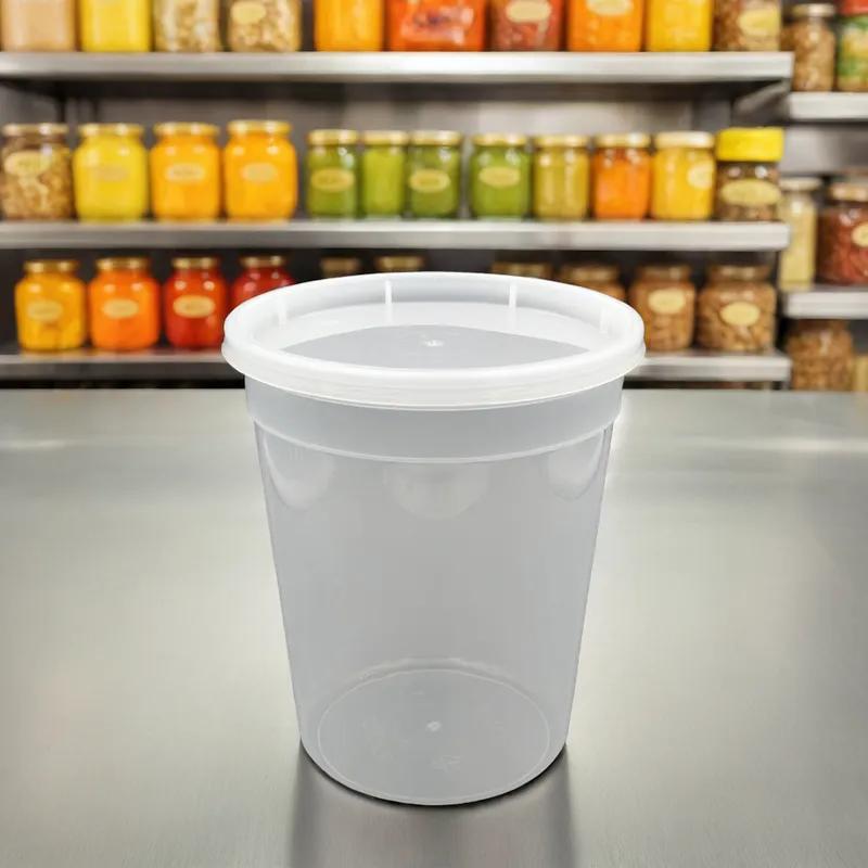 Deli Container Base & Lid Combo 32 OZ PP Round 240/Case