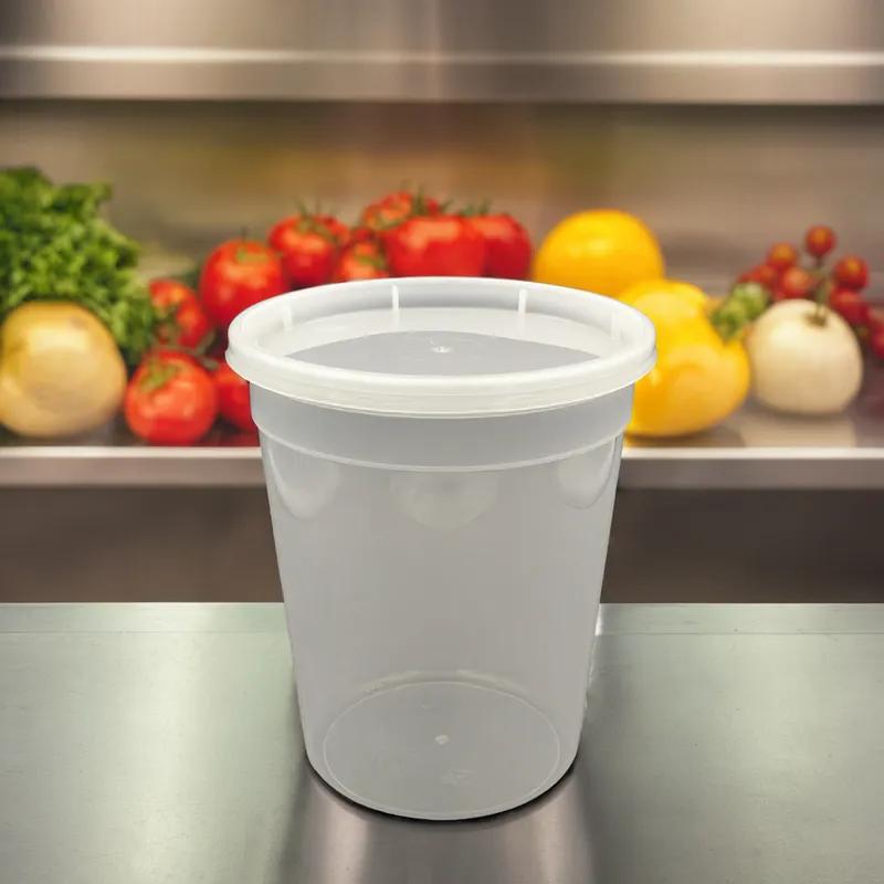 Deli Container Base & Lid Combo 32 OZ PP Round 240/Case