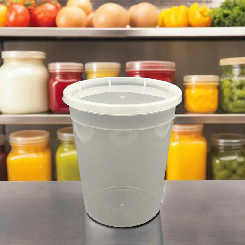 Deli Container Base & Lid Combo 32 OZ PP Round 240/Case