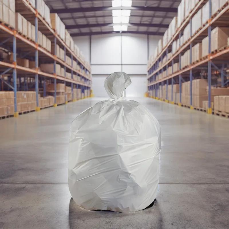 Can Liner 36X58 IN White Plastic 0.65MIL 150/Case