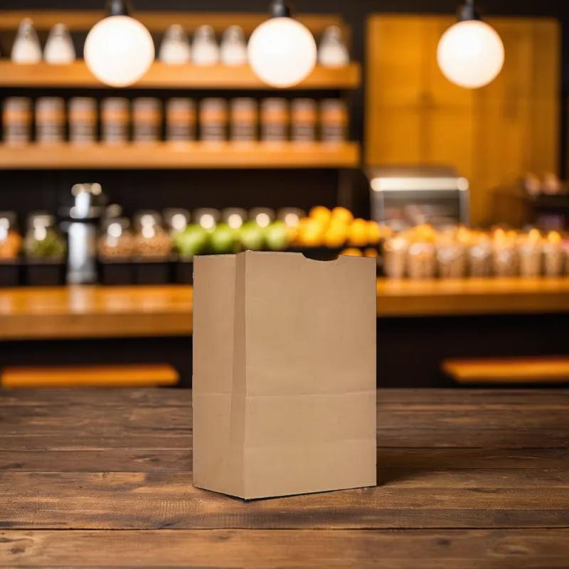 Grocery Bag 12X7X17 IN 1/6 65 LB Kraft 500/Bundle