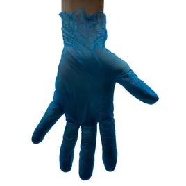 Gloves Medium (MED) Blue Vinyl Powder-Free Hybrid 100 Count/Pack 10 Packs/Case