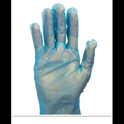 Gloves Medium (MED) Blue Vinyl Powder-Free Hybrid 100 Count/Pack 10 Packs/Case