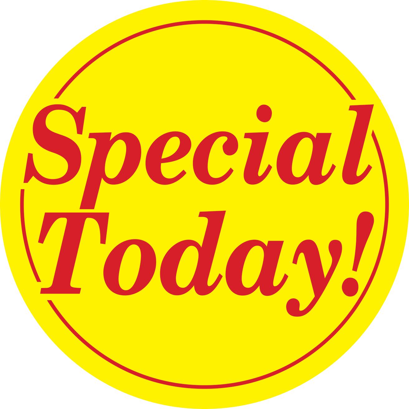 Special Today Label Red Yellow 500CT 1/Roll