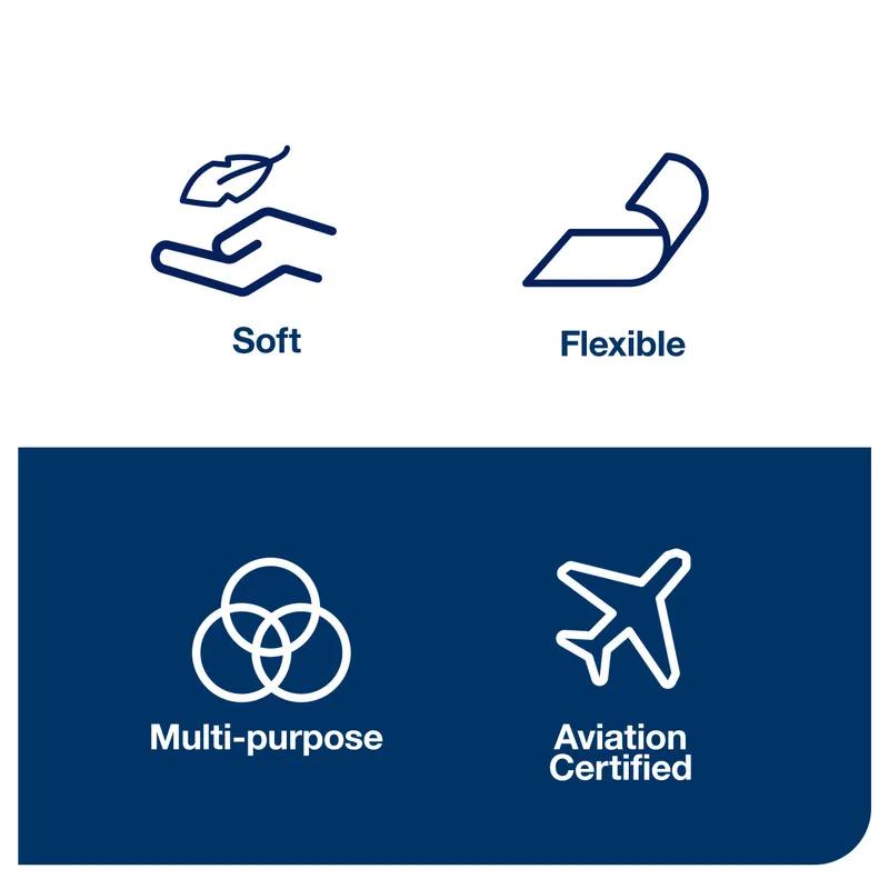 Tork Cleaning Cloth 16.125X8.27 IN Non-Woven Polyester Fiber White Interfold Pop-Up Box 100 Count/Pack 10 Packs/Case