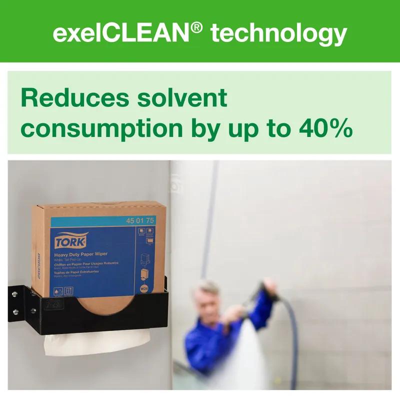 Tork Cleaning Cloth 16.125X8.27 IN Non-Woven Polyester Fiber White Interfold Pop-Up Box 100 Count/Pack 10 Packs/Case