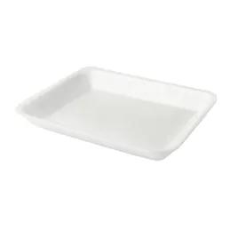 #2 Meat Tray Foam White Rectangle 500/Case